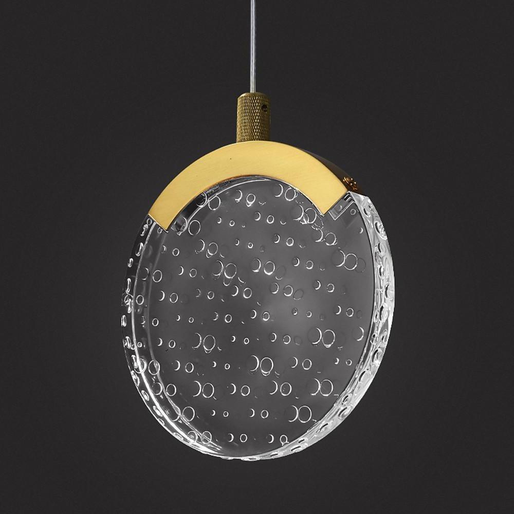 Disc Pendant Light Acrylic Copper LED Nordic Lighting