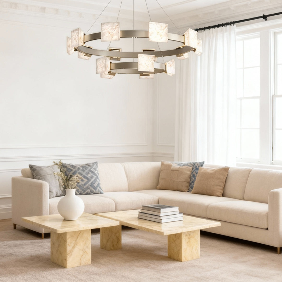 Kitchen Island Chandelier Modern Luxury Cloud Stone Ceiling Light