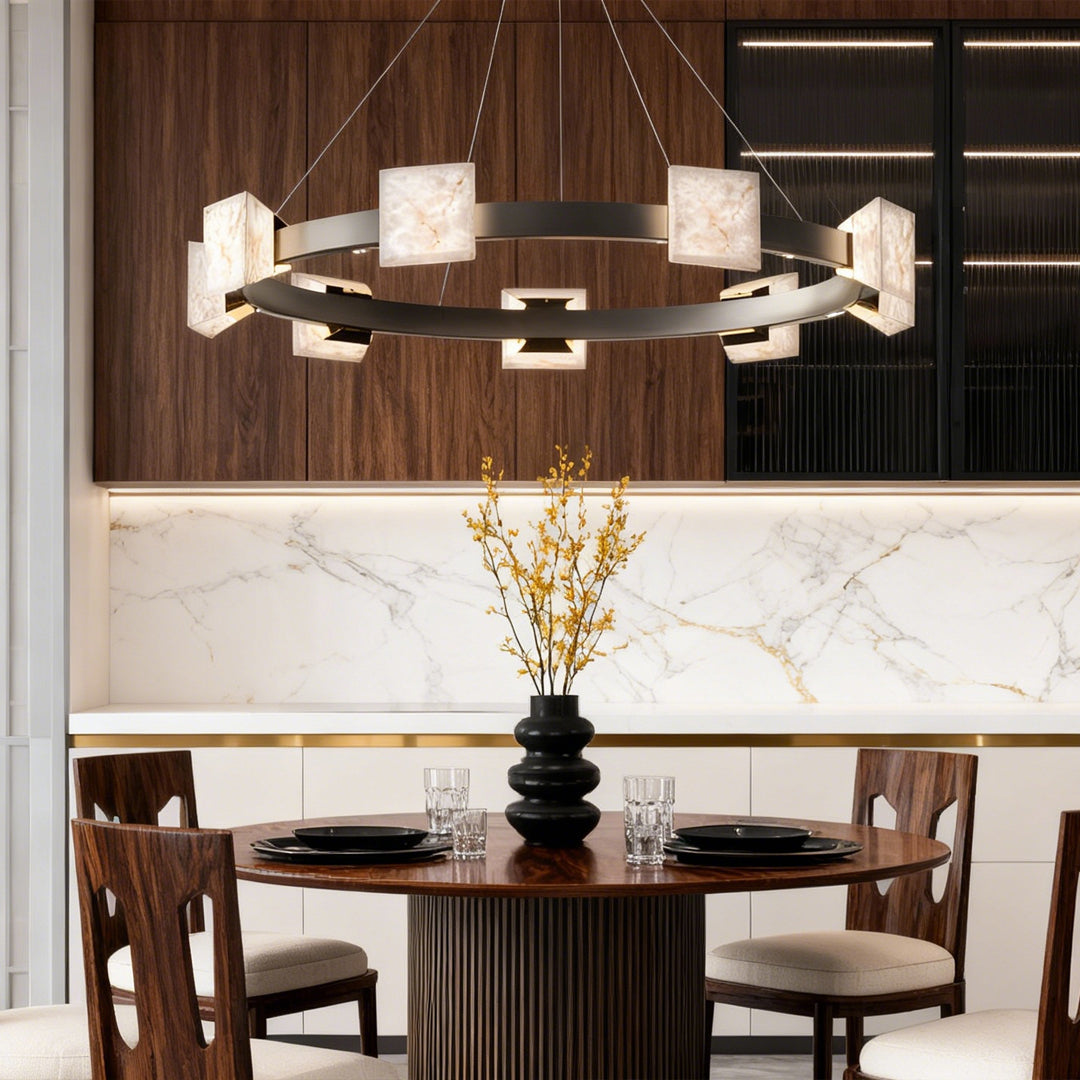 Kitchen Island Chandelier Modern Luxury Cloud Stone Ceiling Light