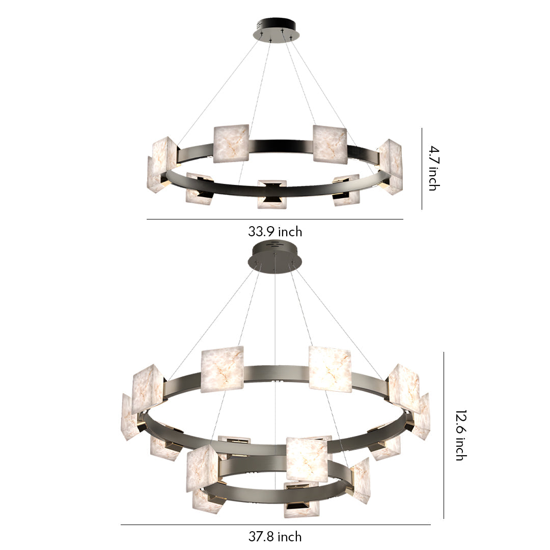 Kitchen Island Chandelier Modern Luxury Cloud Stone Ceiling Light