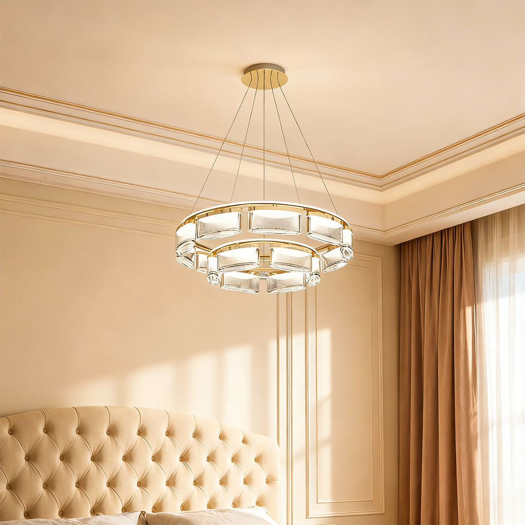 Chandelier Crystal Lights Luxury Modern Aluminum Ceiling Lights