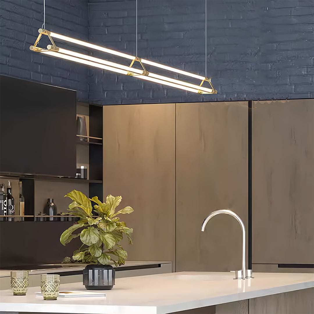 Linear Pendant Lights Dimmable Slim Strip Kitchen Island Light