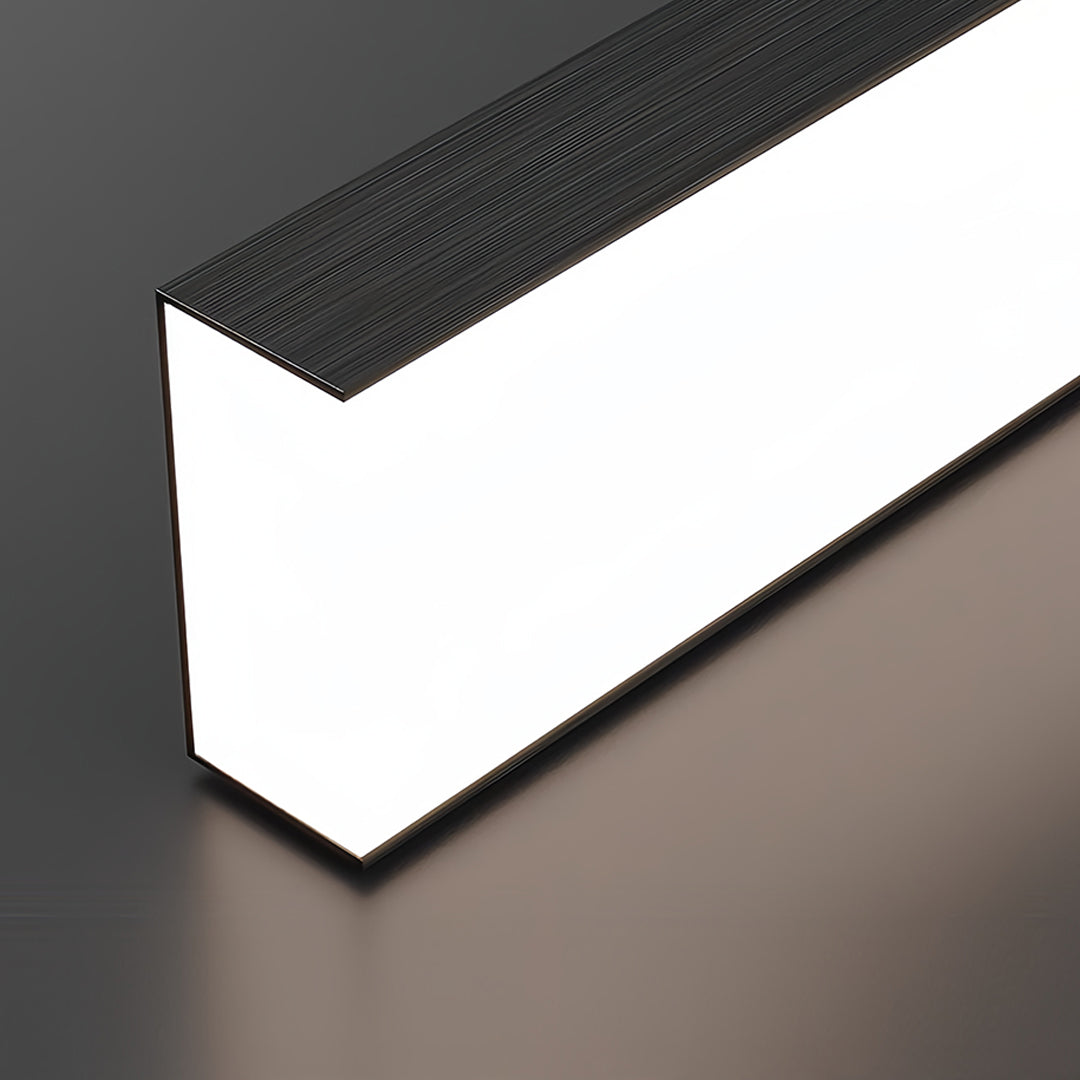 Double Hanging Pendant Lights Minimalist Black Linear Ceiling Light