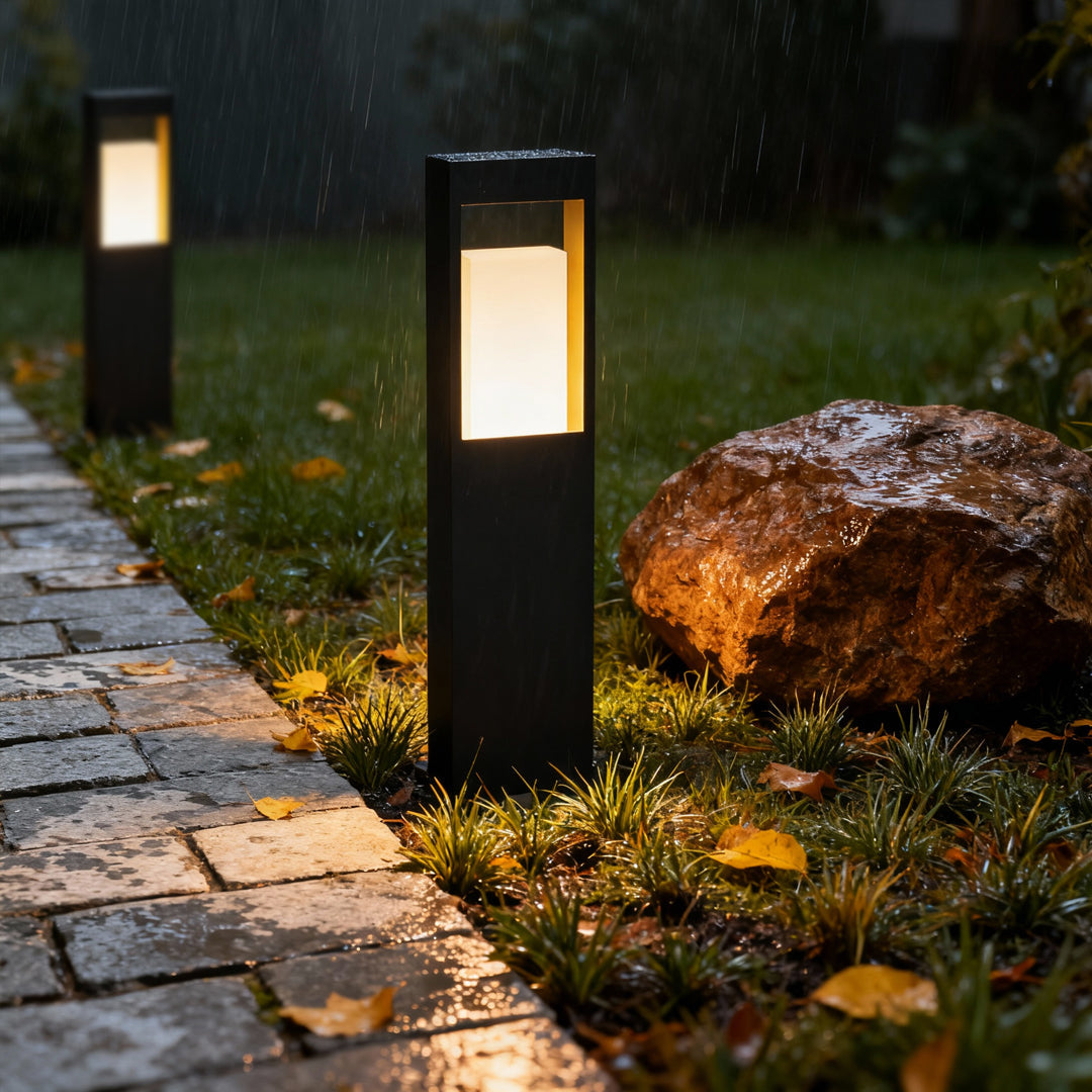 Landscape Bollard Lighting Waterproof Courtyard Decor Square Lamp