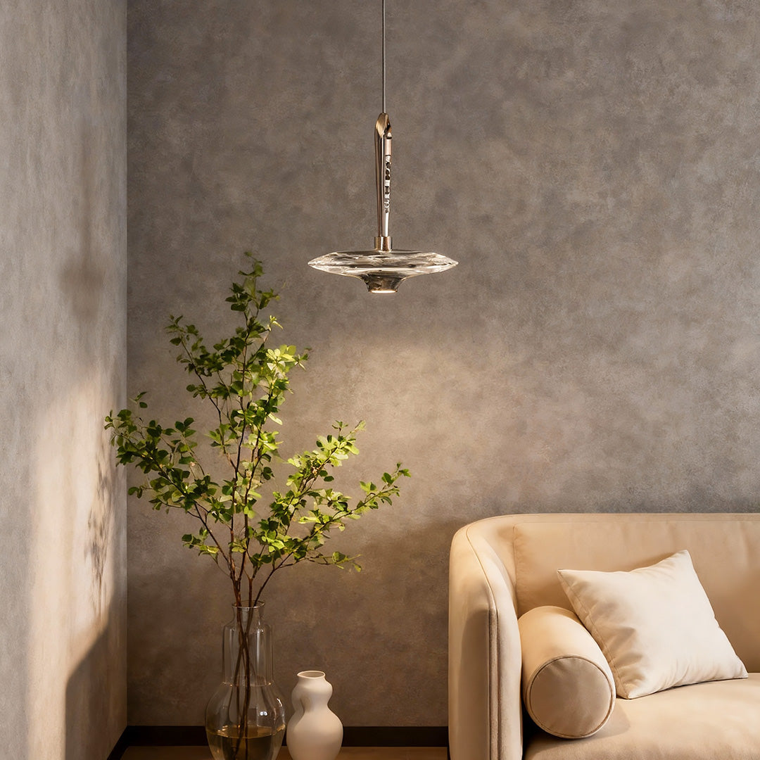 Large Crystal Pendant Light Luxury Hardware Ceiling Light