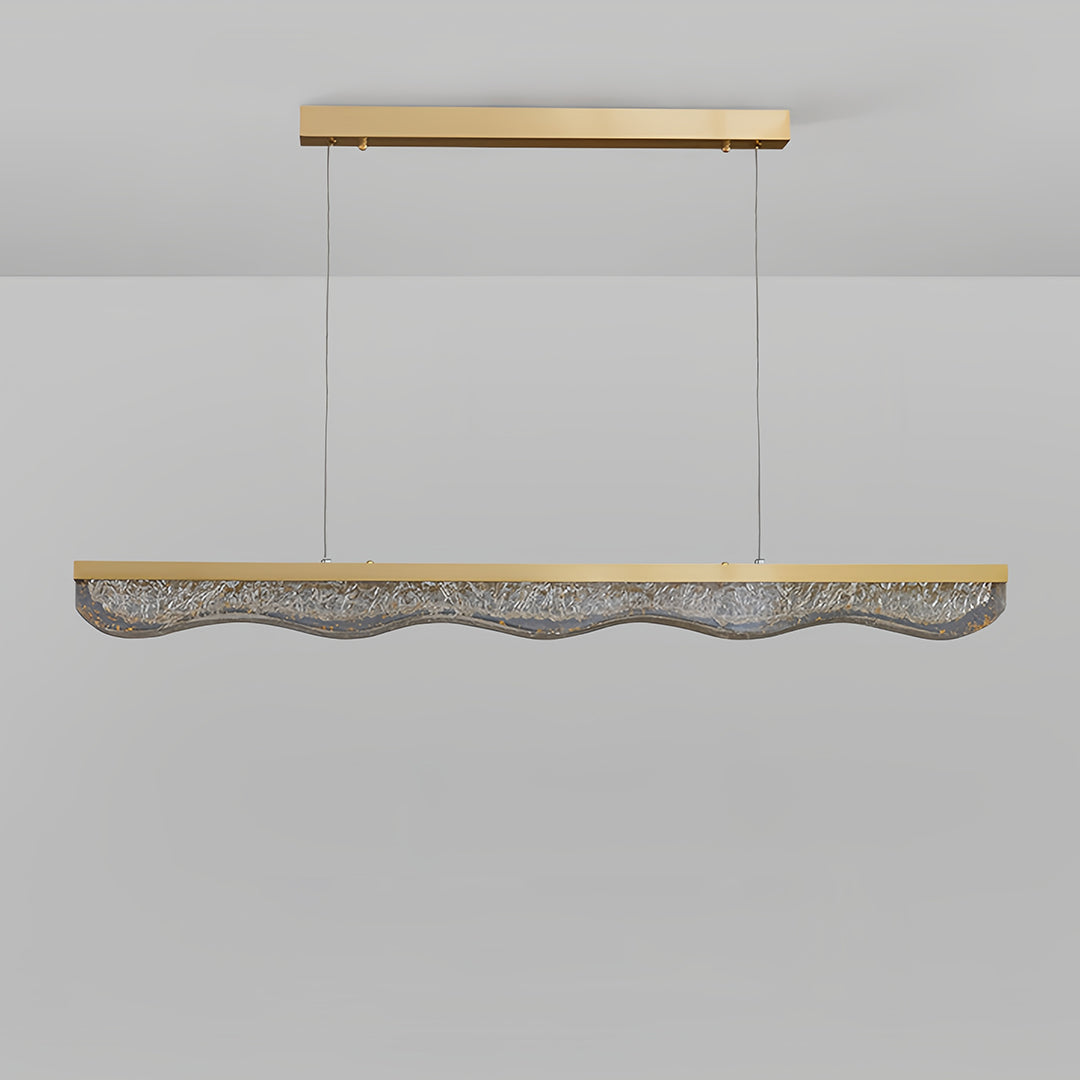 Large Gold Pendant Light Luxury Resin Crystal Shade Ceiling Lights