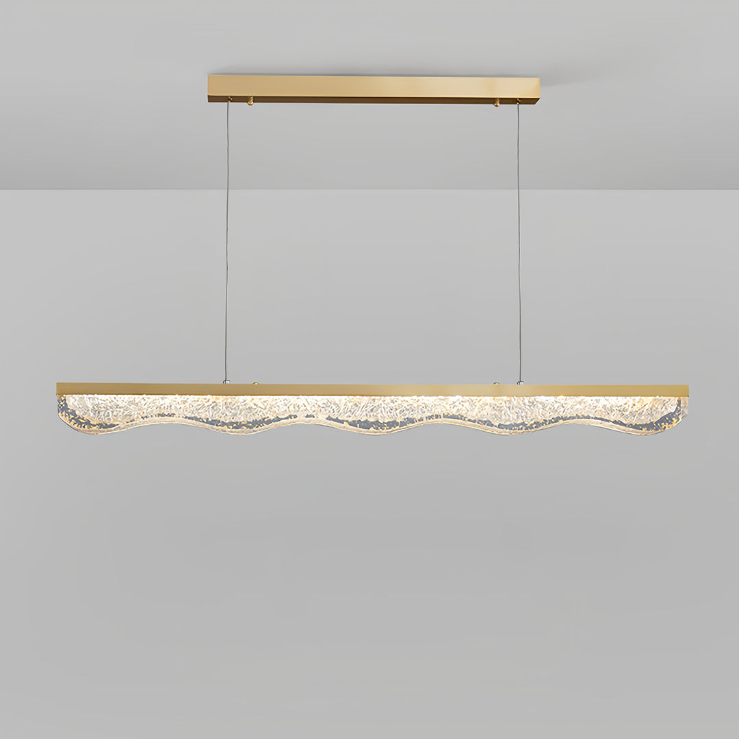 Large Gold Pendant Light Luxury Resin Crystal Shade Ceiling Lights