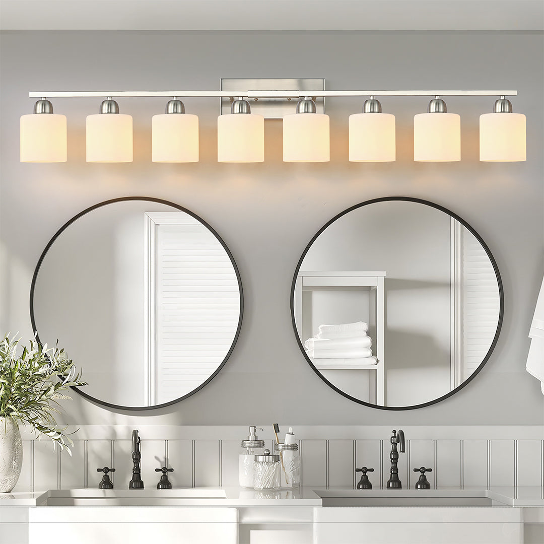 Modern Bathroom Vanity Lights Minimalist Glass Mirror Light