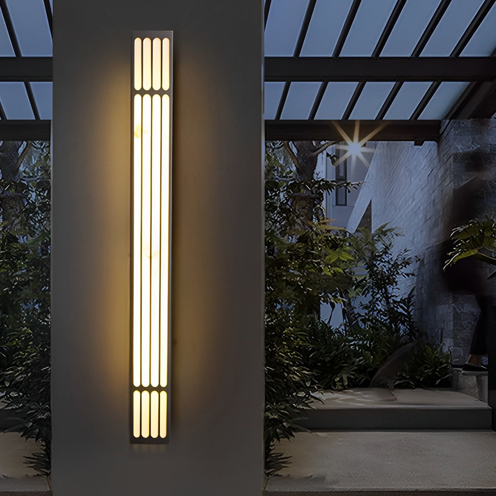 Large Outdoor Wall Light Modern Rectangular LED Light