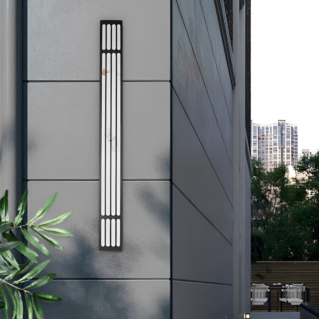 Large Outdoor Wall Light Modern Rectangular LED Light