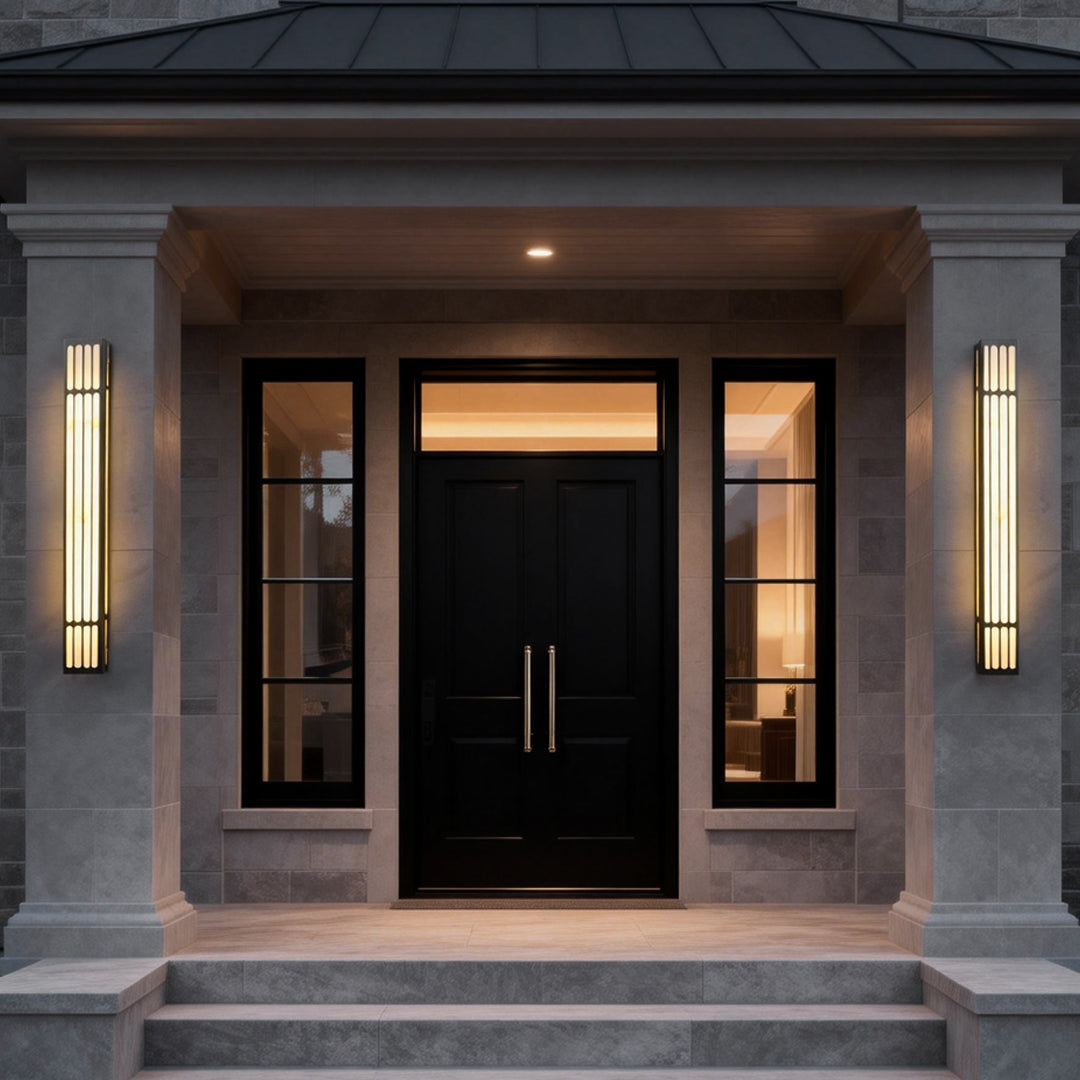 Large Outdoor Wall Light Modern Rectangular LED Light
