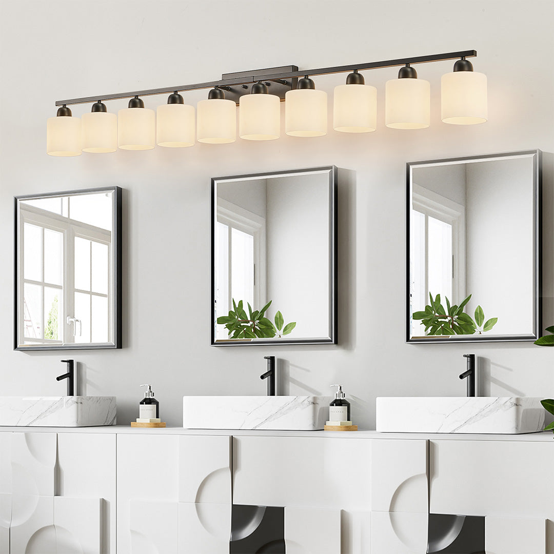 Modern Bathroom Vanity Lights Minimalist Glass Mirror Light