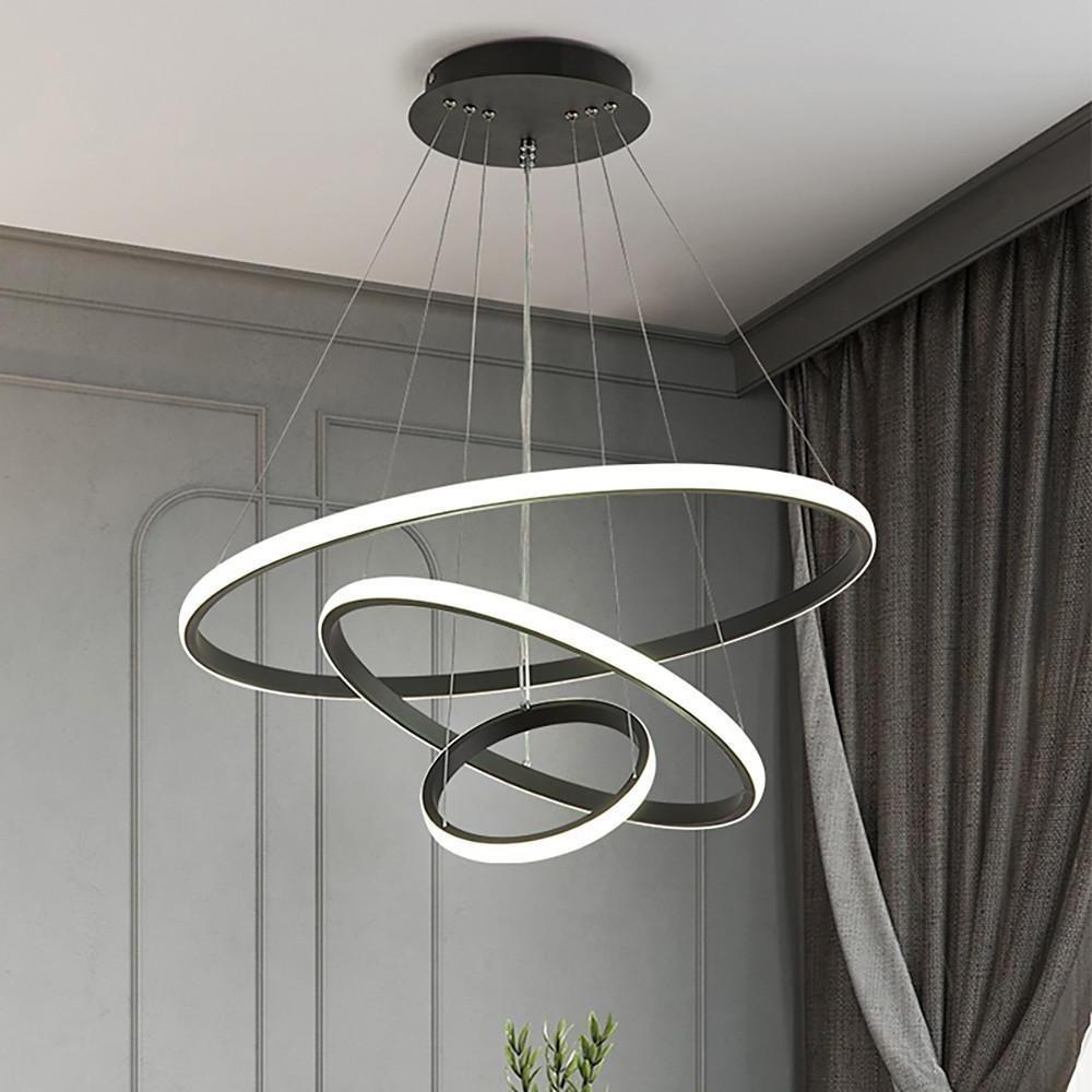 Ring LED Chandelier Modern Unique Metal Ceiling Light