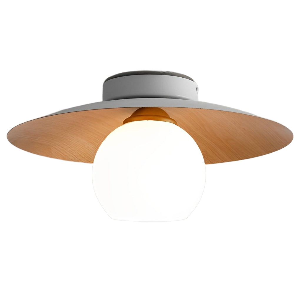 LED Ceiling Light Wood Grain Nordic Minimalist Light
