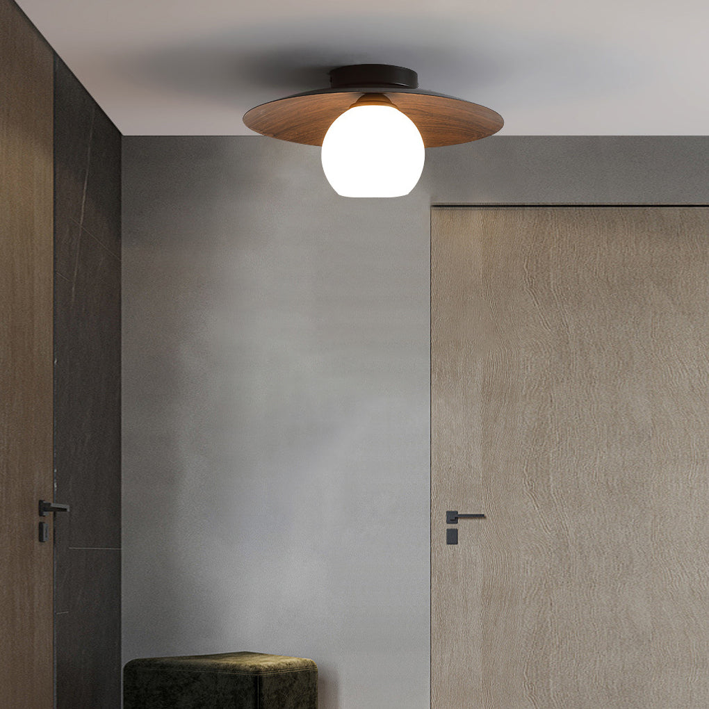 LED Ceiling Light Wood Grain Nordic Minimalist Light