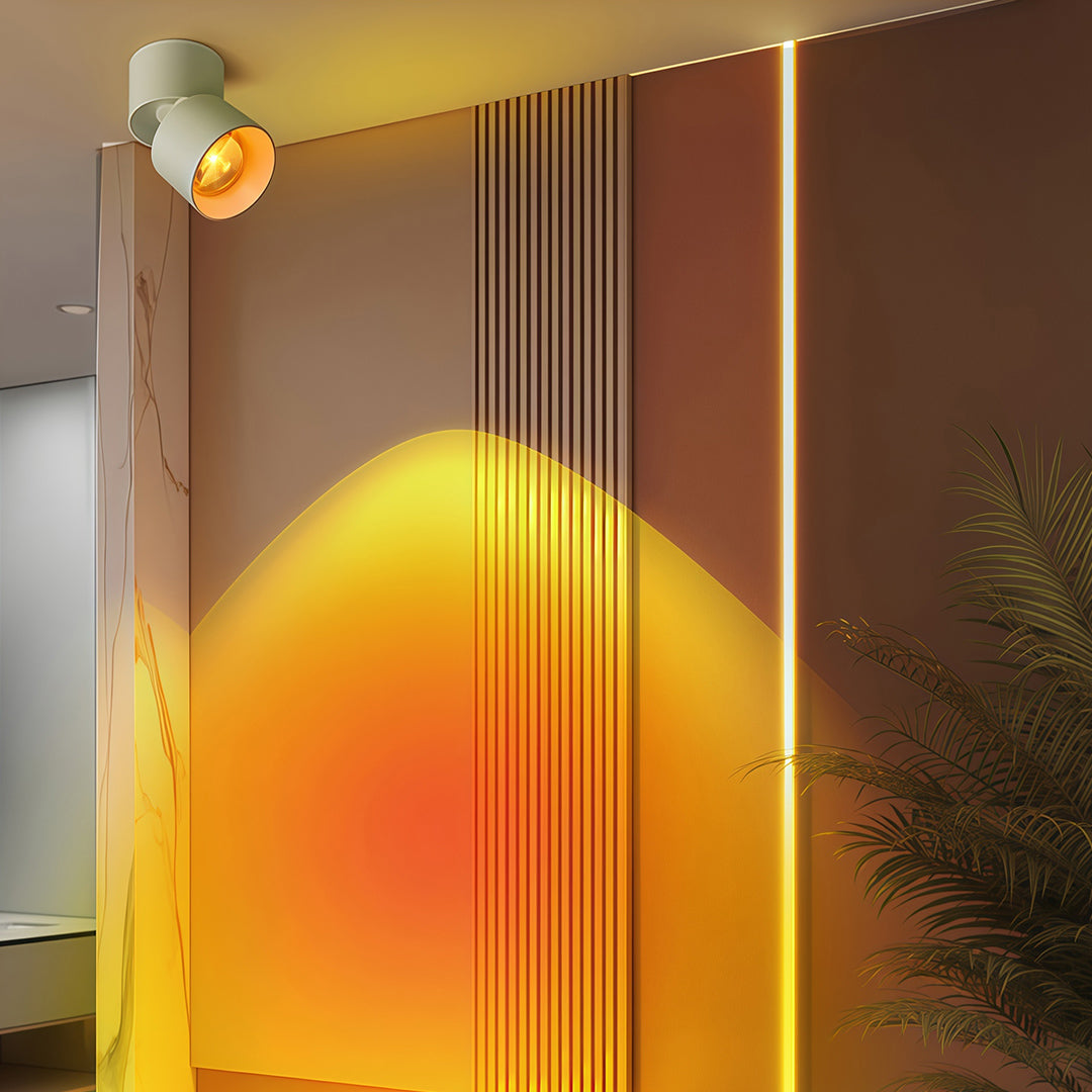 LED Ceiling Spotlights Simple Small Hill Sunset Light