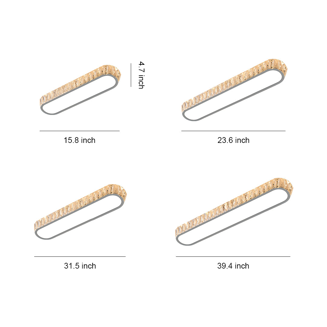 LED Flush Mount Light Fixture Minimalist Modern Luxury Lamp