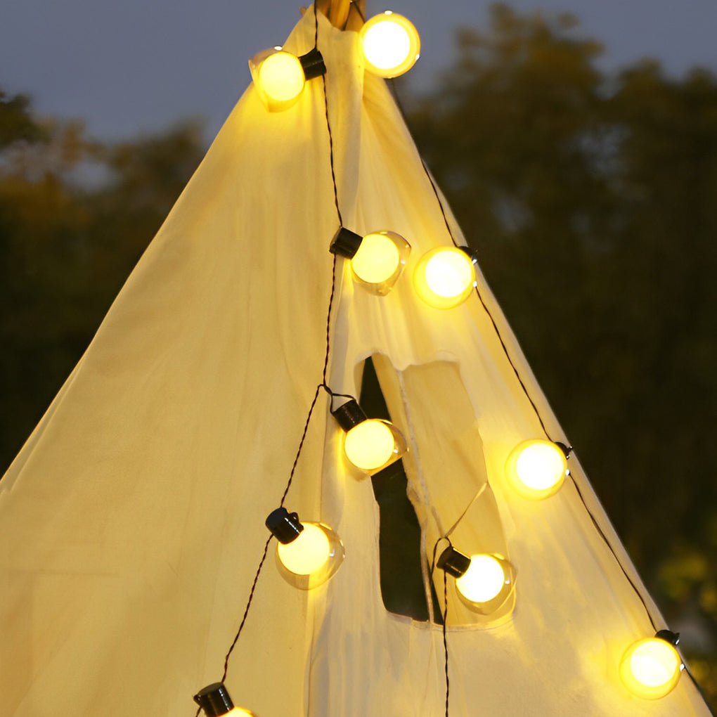 LED Globe String Lights Multi-power Mode Outdoor Lights