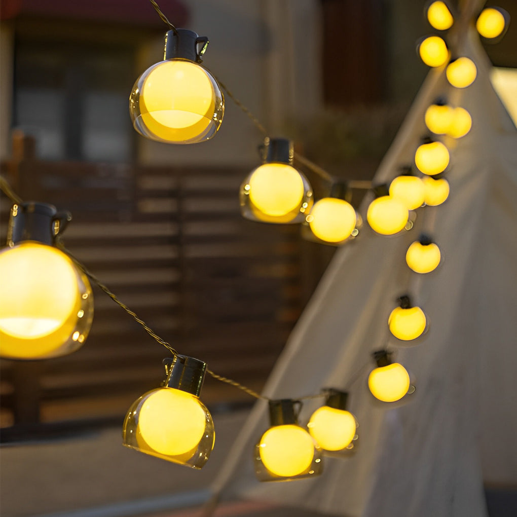 LED Globe String Lights Multi-power Mode Outdoor Lights