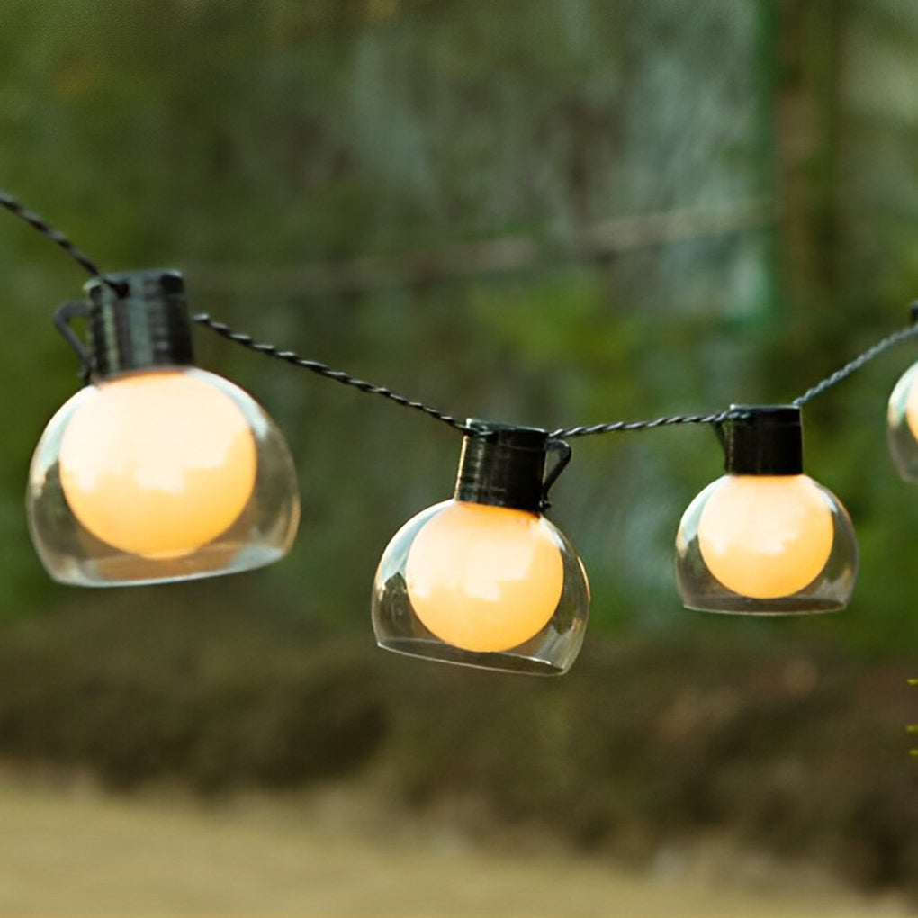LED Globe String Lights Multi-power Mode Outdoor Lights