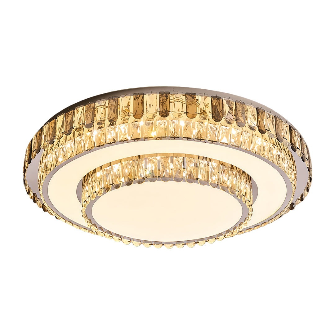 LED Light Fixtures Flush Mount Luxury Crystal Lamp