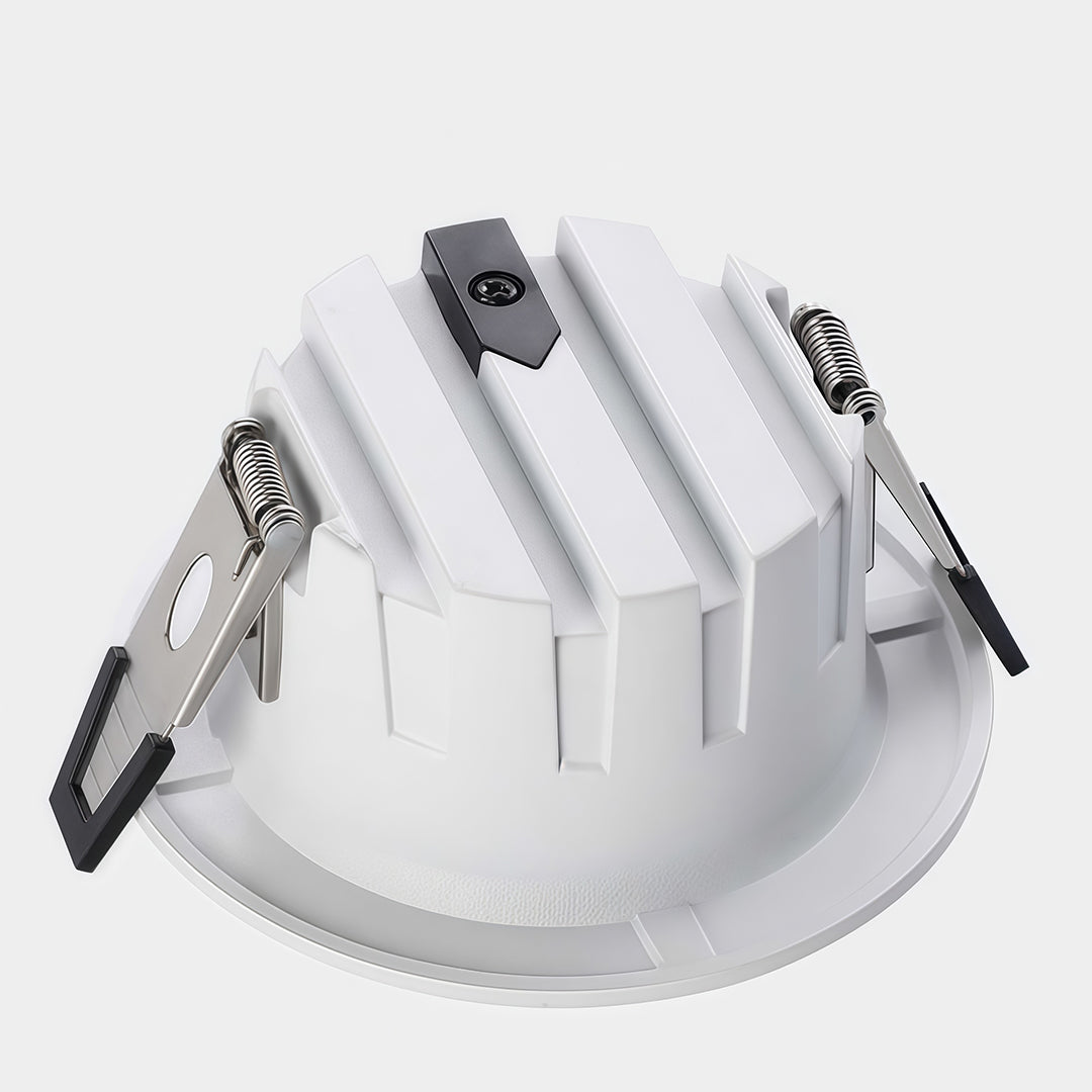 LED Recessed Downlight Flush Mount Anti-Glare White Acrylic Light