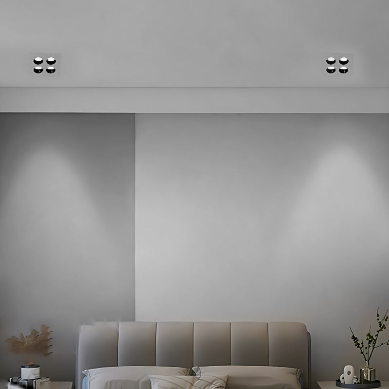 LED Spotlights Bulbs Modern White Aluminum Recessed Light