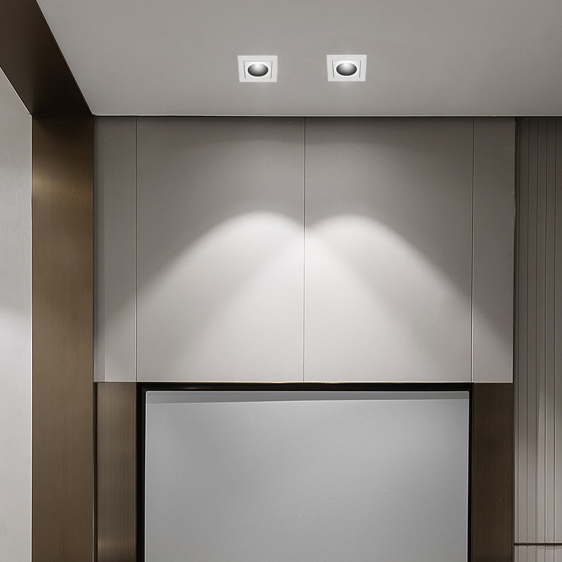 LED Spotlights Bulbs Modern White Aluminum Recessed Light