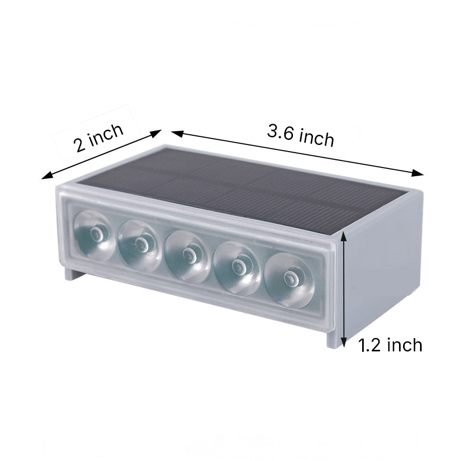Solar Outdoor Step Light Fixtures Waterproof Modern Style