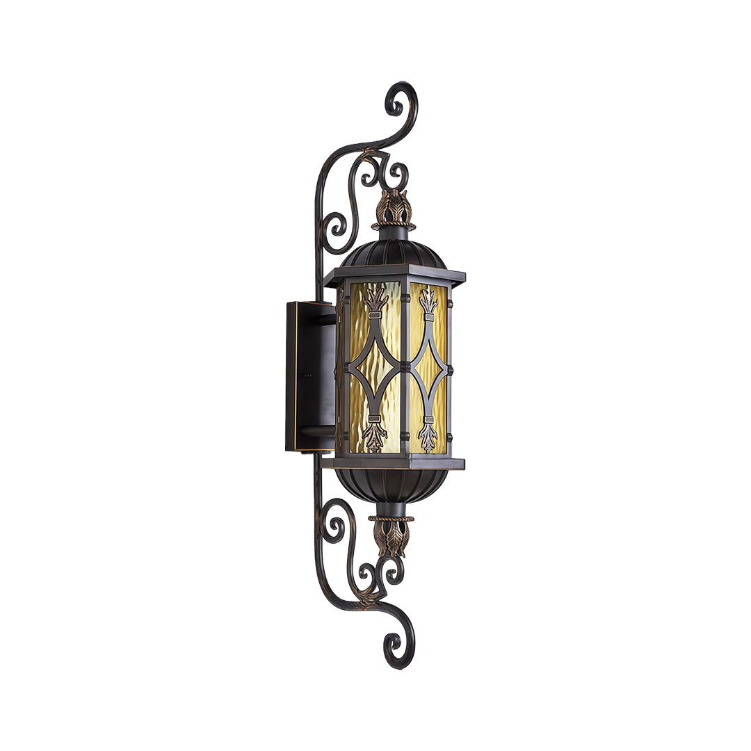 LED Outdoor Wall Lighting European Retro Dual-Head Round Lamp