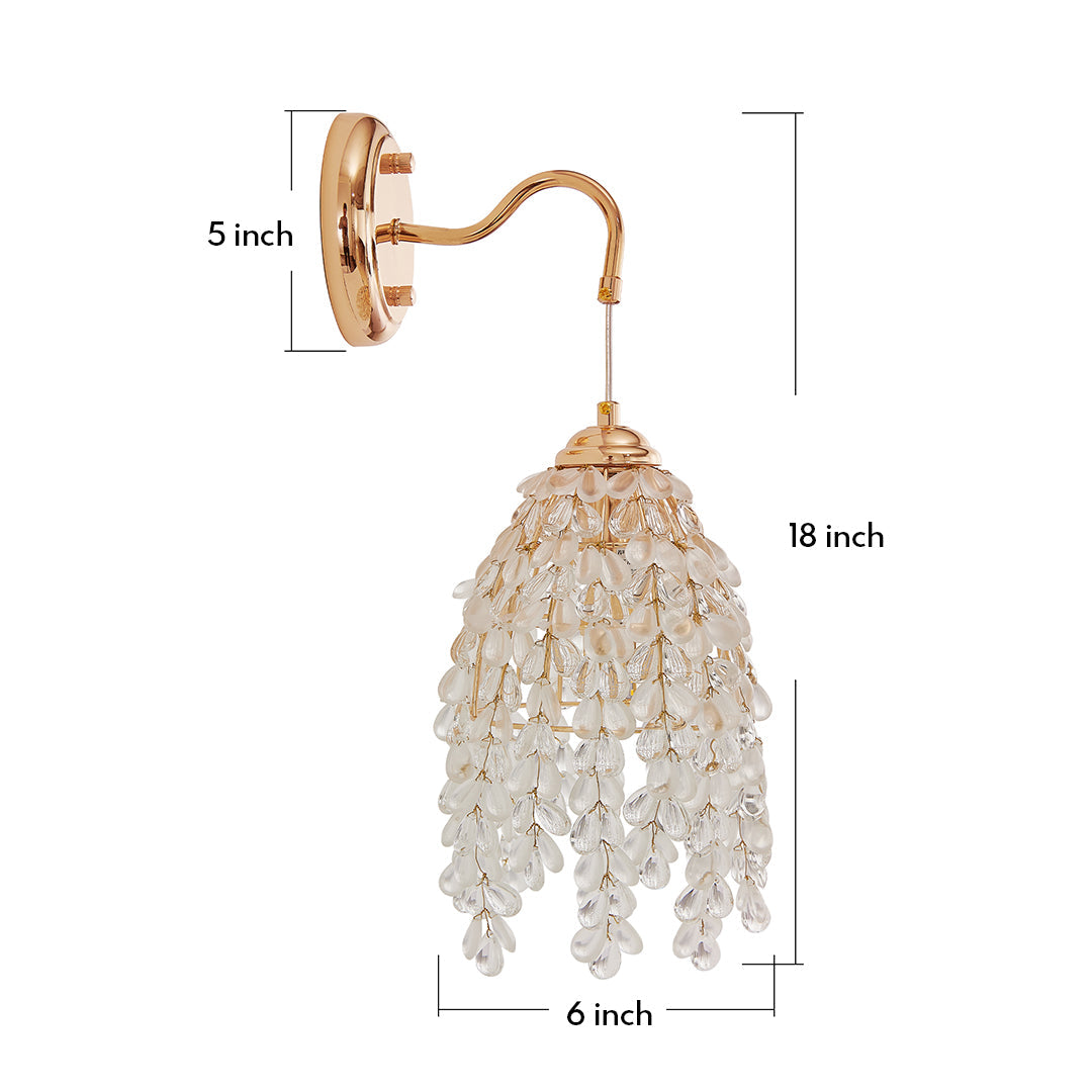 Minimalist Crystal LED Wall Sconce