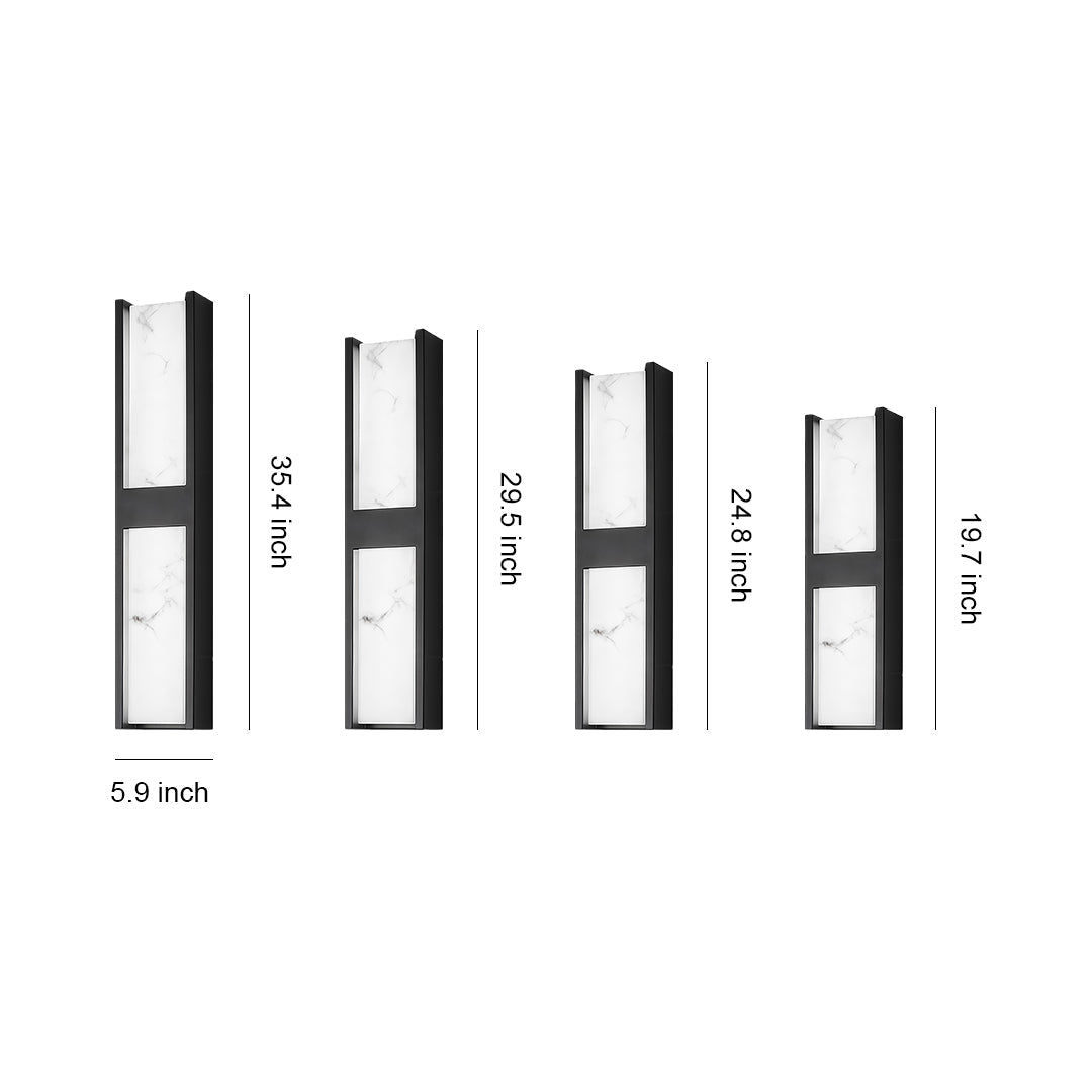 LED Wall Sconce Light Fixtures Waterproof Minimalist Square Lamp