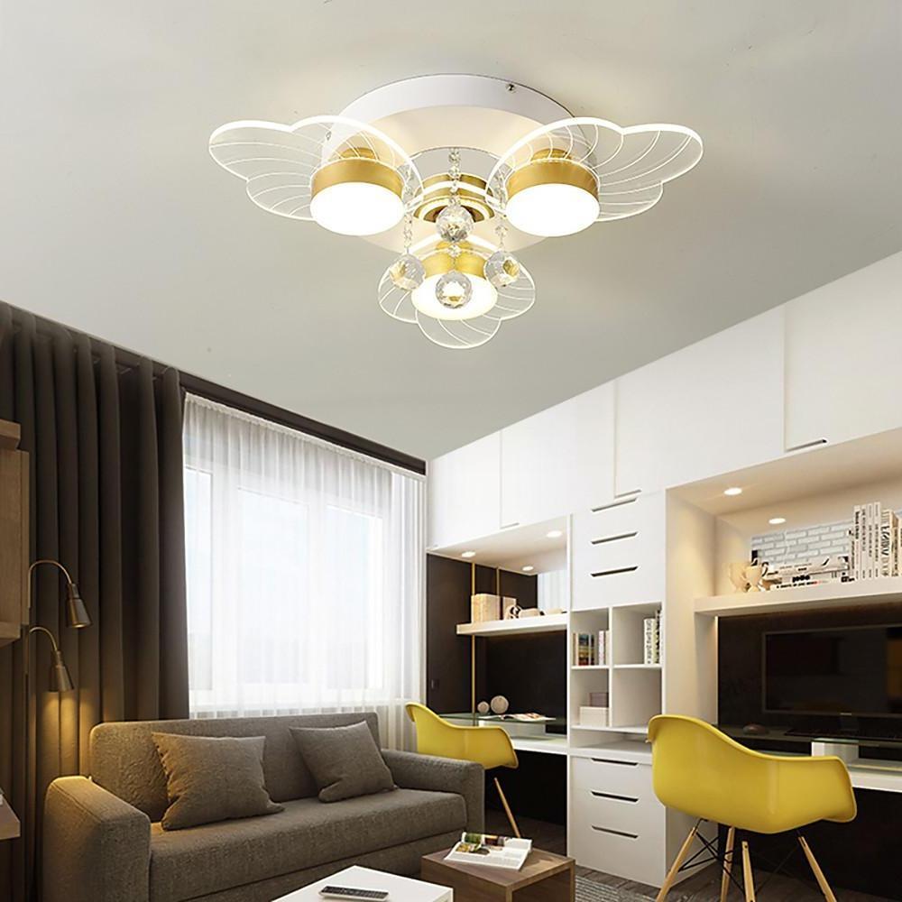 8-light Flower Design Traditional Ceiling Lights Flush Mount Lighting