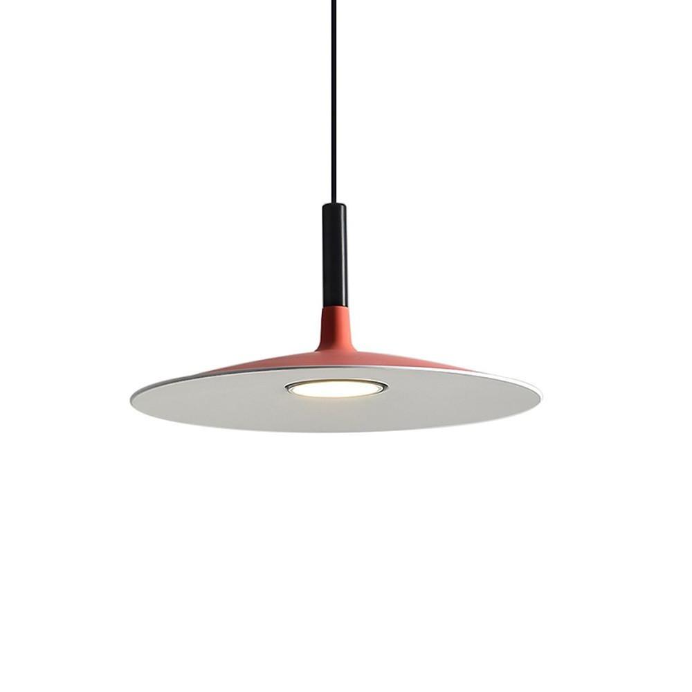 Flat Circular Design Industrial Pendant Lighting Modern Metal Ceiling Light