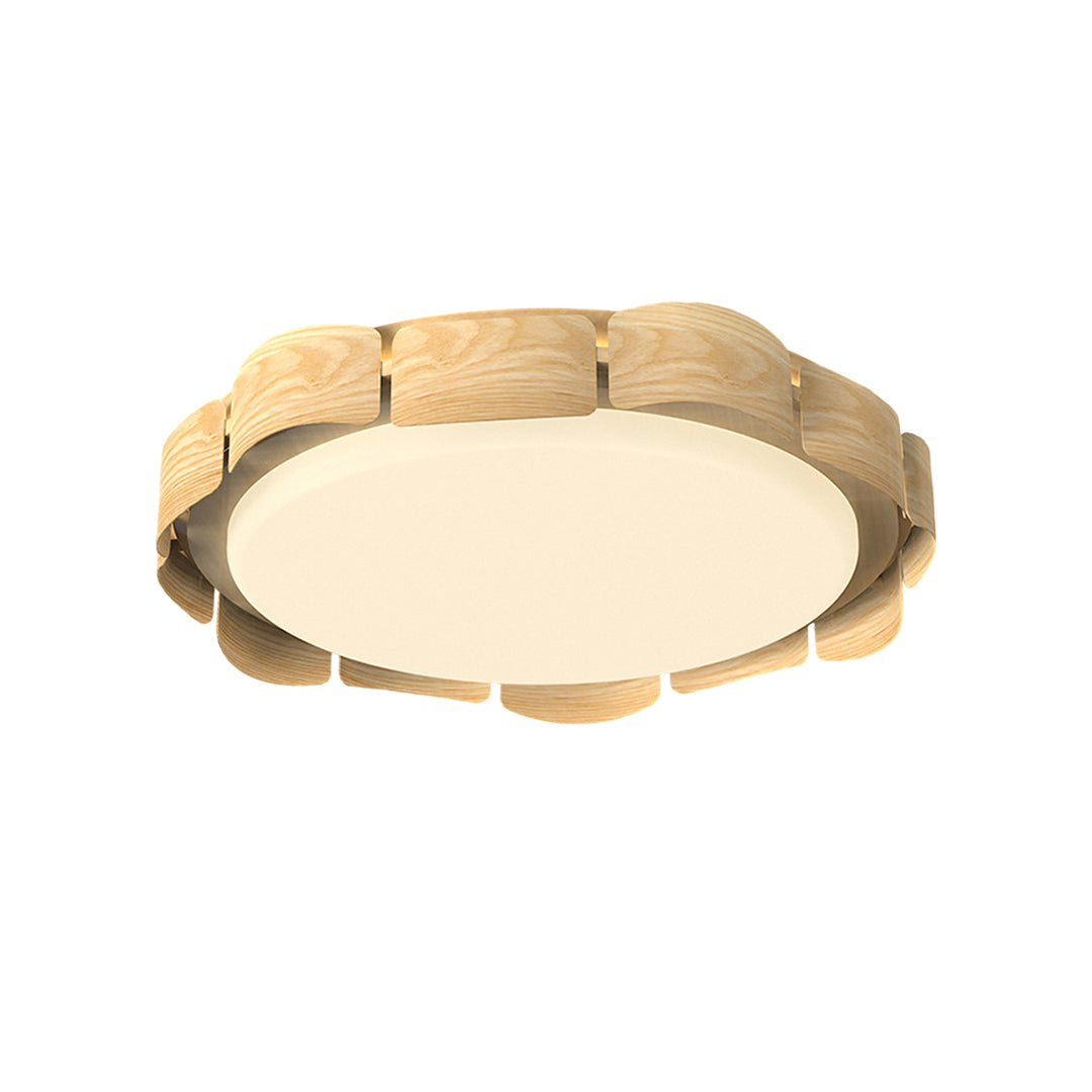 Wooden Ceiling Lights wide-spectrum LED Flush Mount Light