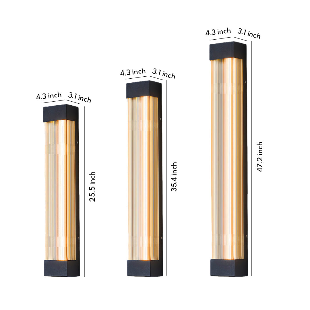 Linear Outdoor Sconce Waterproof Vertical LED Strip Lamp