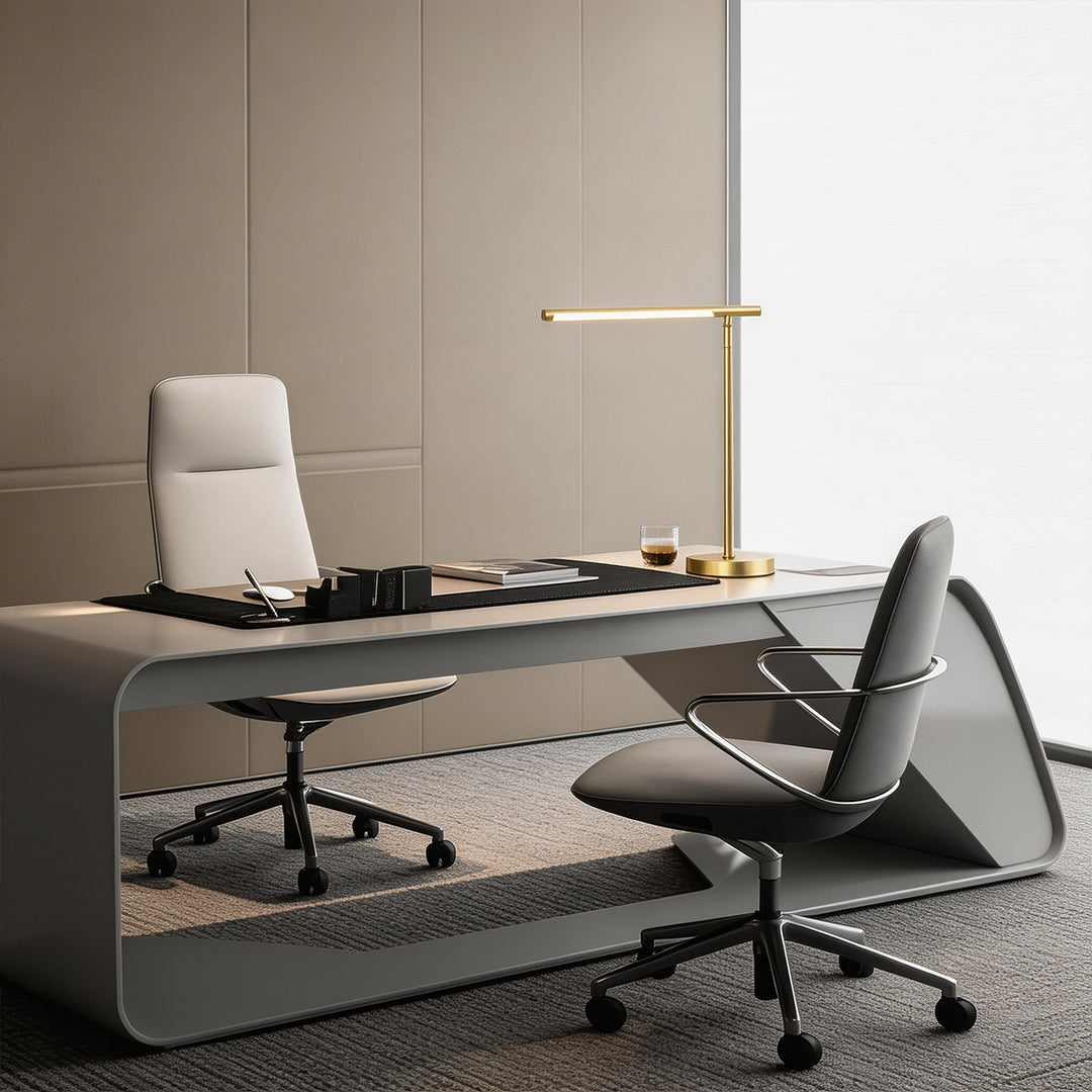 Linear Table Light Copper LED Adjustable Angle Lamp