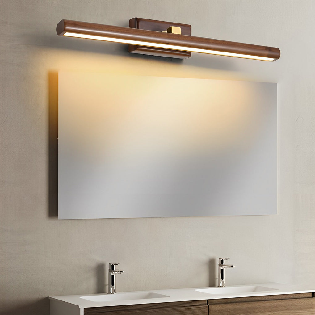 Wood Bathroom Vanity Light Japanese Rotatable LED Light