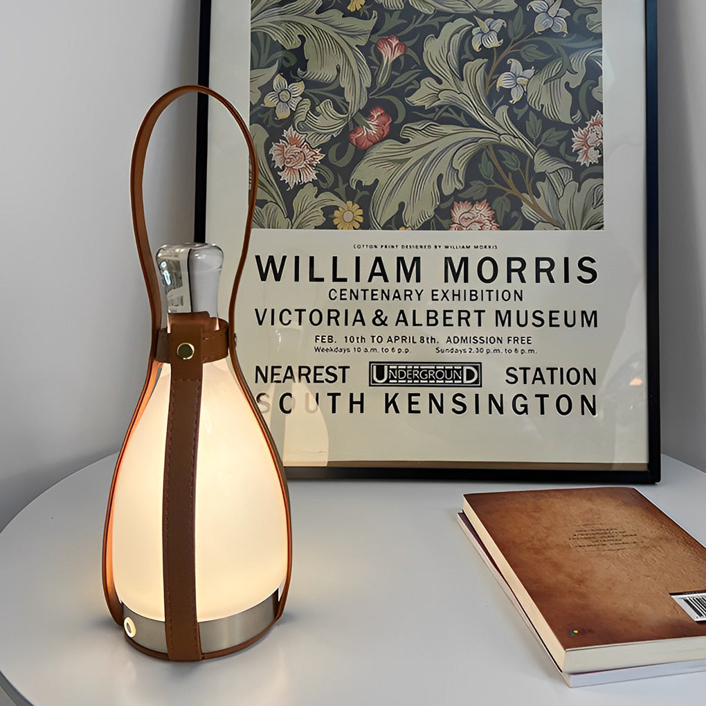 Liquor Bottle Lights Mid-Century Style Cordless Table Lamp