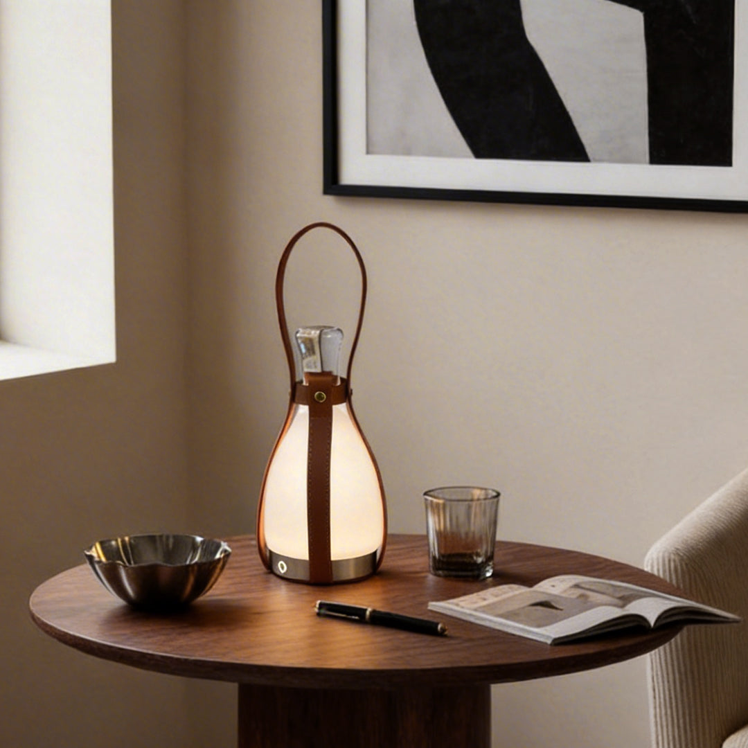 Liquor Bottle Lights Mid-Century Style Cordless Table Lamp