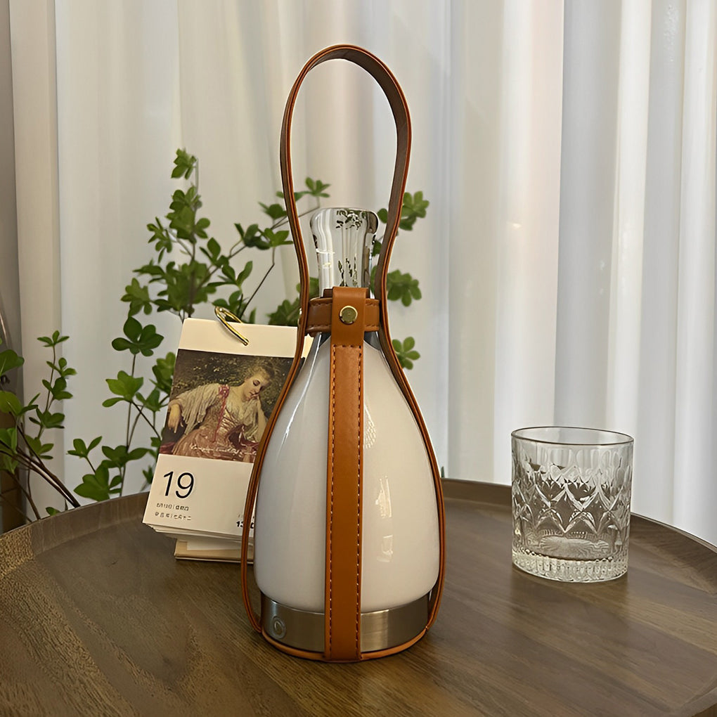 Liquor Bottle Lights Mid-Century Style Cordless Table Lamp