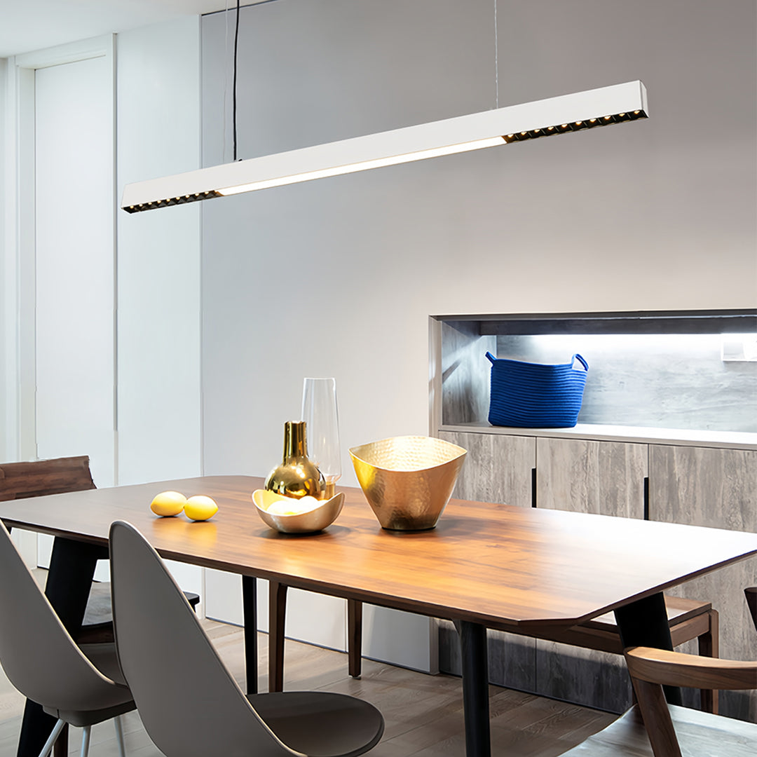 Linear Light Pendant Modern Minimalist Grille Long Pendant Light