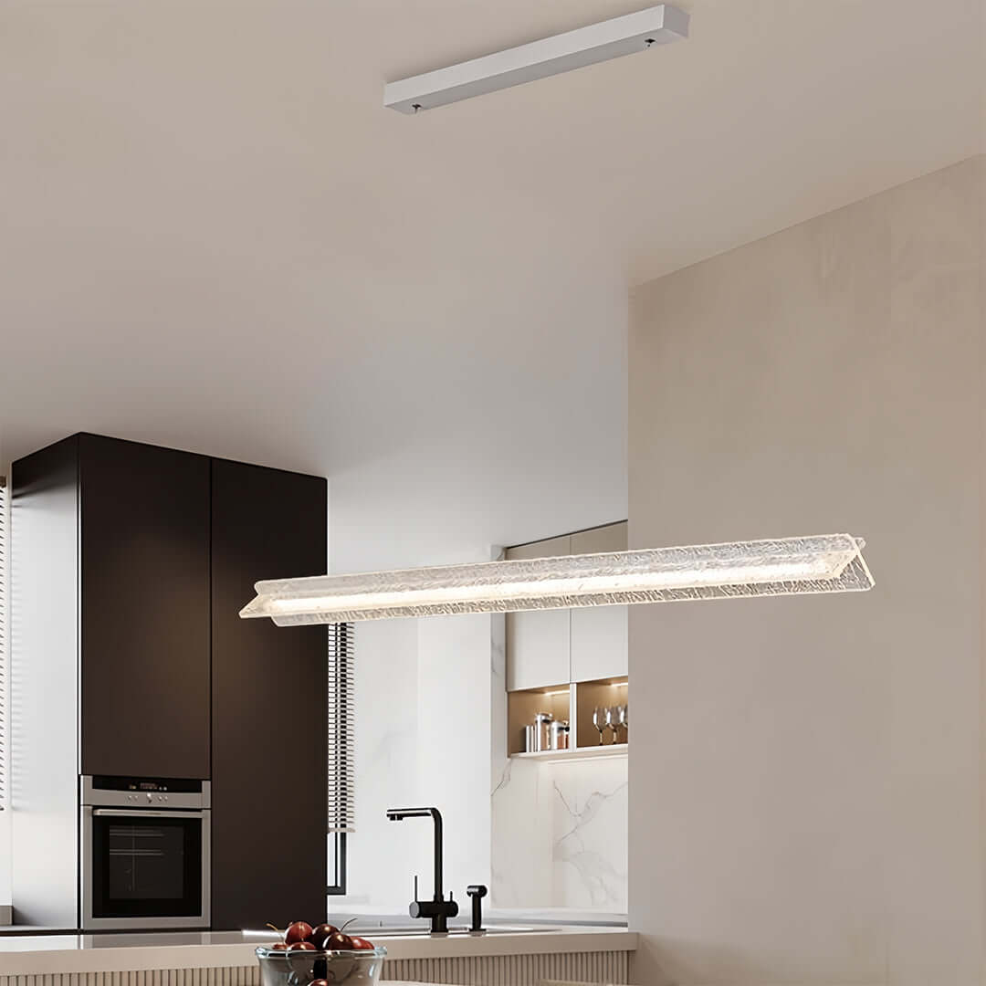Modern White Pendant Light Frosted Acrylic Island Ceiling Light