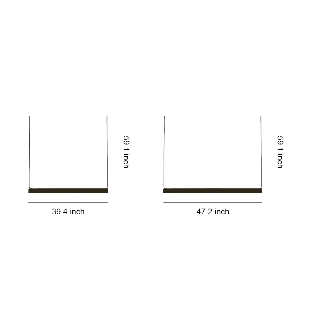 Long Pendant Light Fixture Nordic Minimalist Linear Ceiling Light