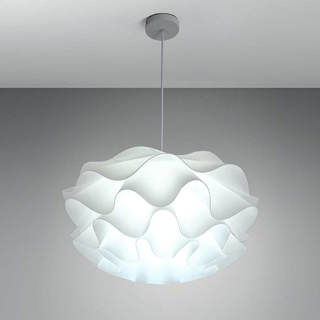 Lotus Flower Pendant Light Nordic LED White Ceiling Light