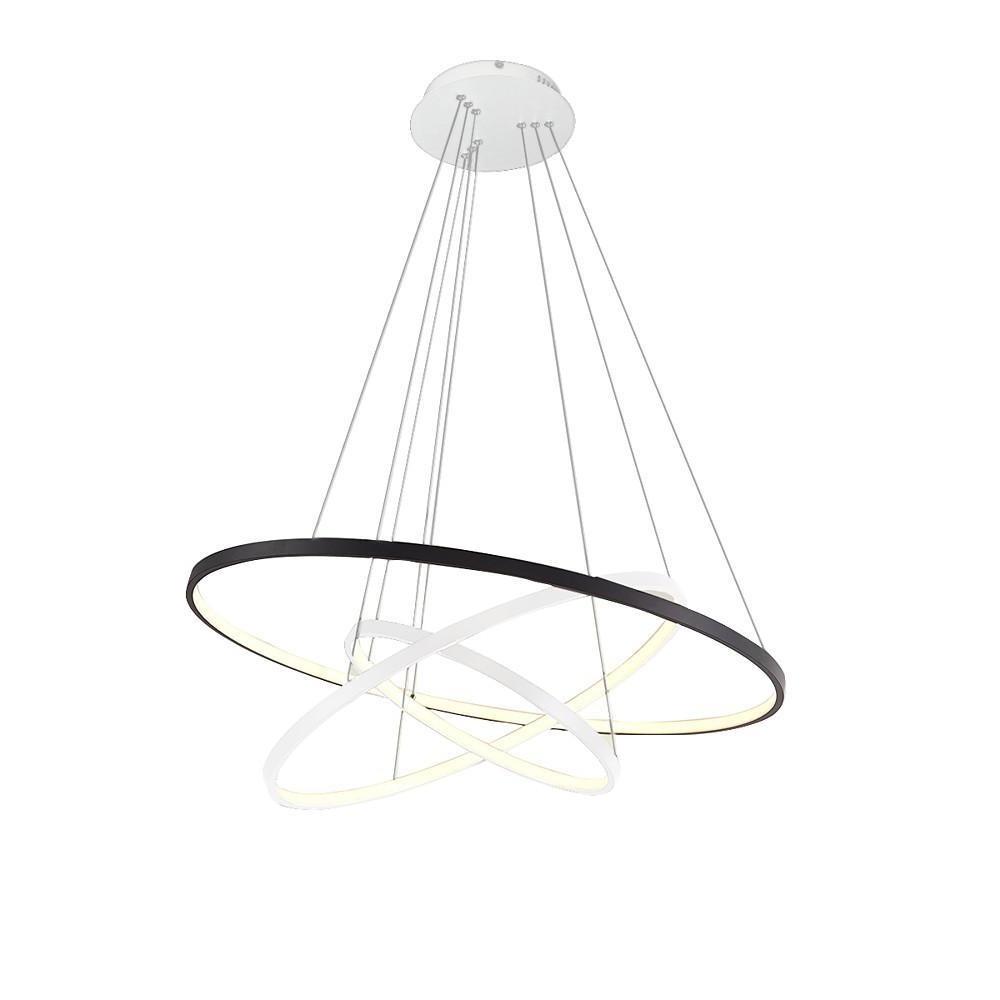 Adjustable Circles LED Dimmable with Remote Modern Chandeliers Ceiling Light