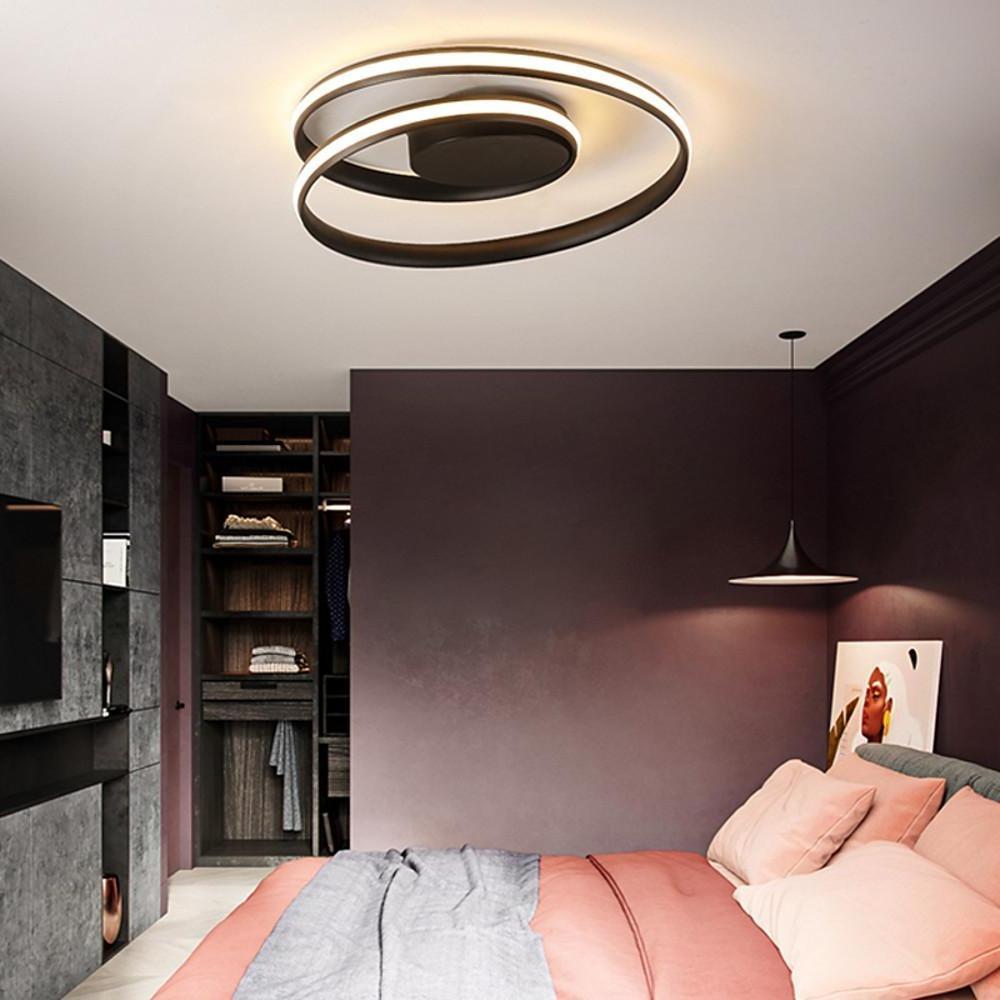 Spiraling Halo Ceiling Light Circular LED Modern Flush Mount Lighting