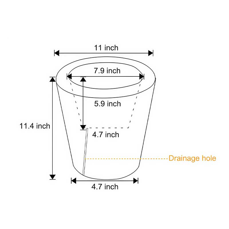 Luminous Flower Pots Modern Waterproof LED Colorful Light