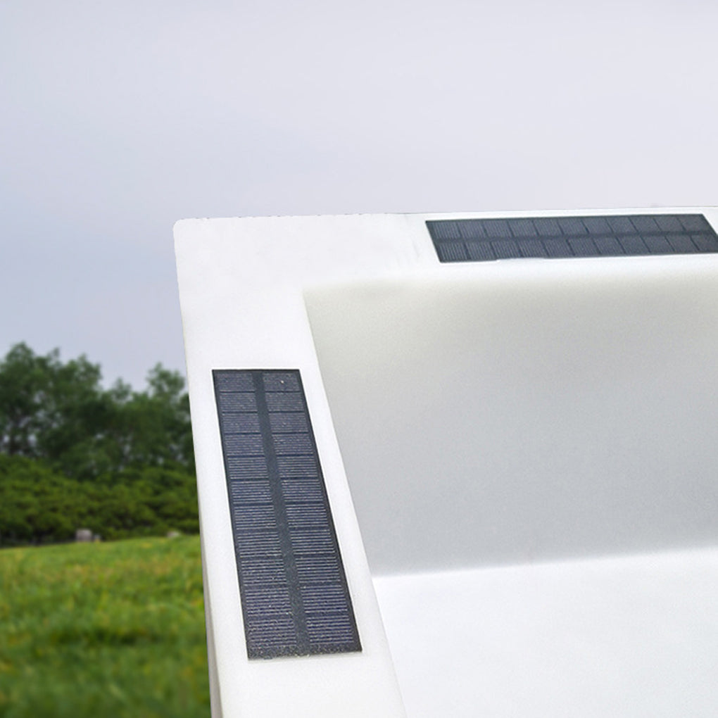 Luminous Flower Pots Square Waterproof LED Solar Light