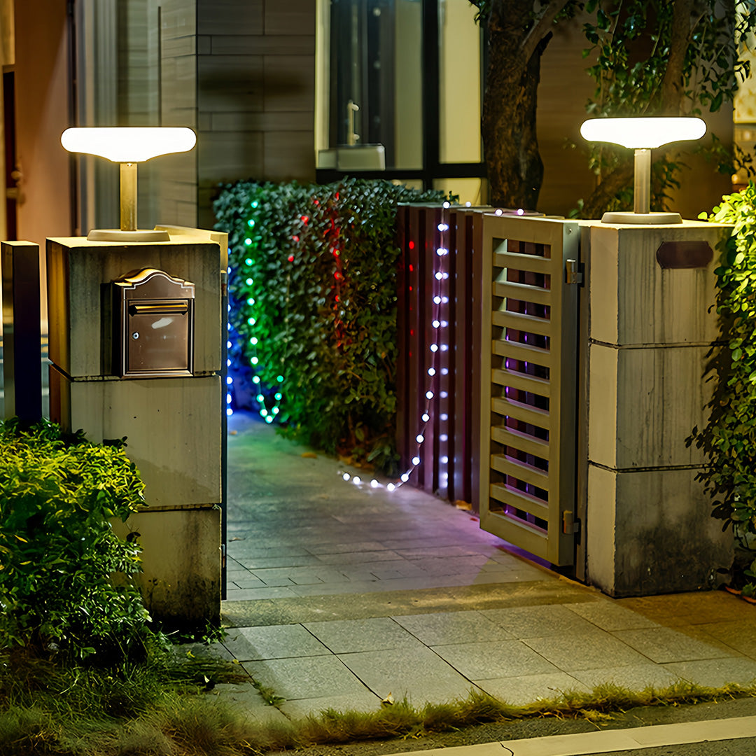 Solar LED Post Lights Versatile Waterproof Garden Outdoor Light